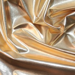 Ткань плащевка лаке металлик светлое золото (метр )