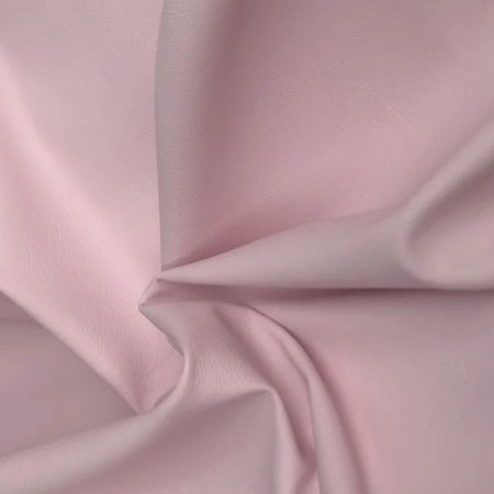 Ткань кожа стрейч светло розовая  (метр )